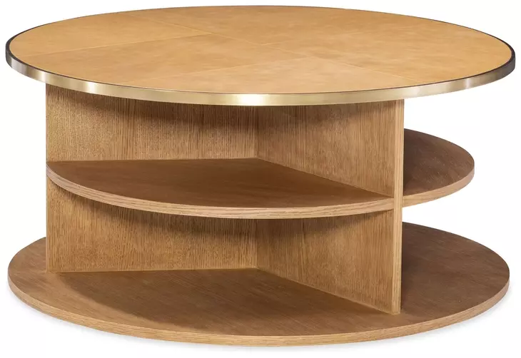 Hunter Brown Round Cocktail Table