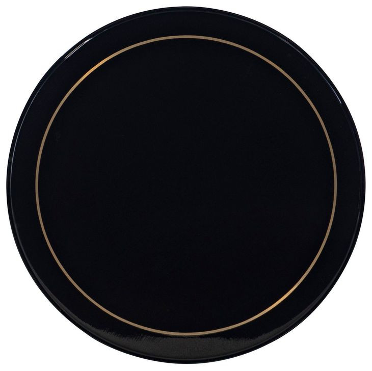 Watkins Black Round Side Table