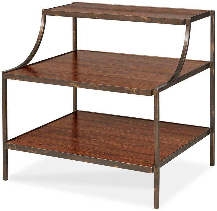 Julian Brown Rectangular Side Table