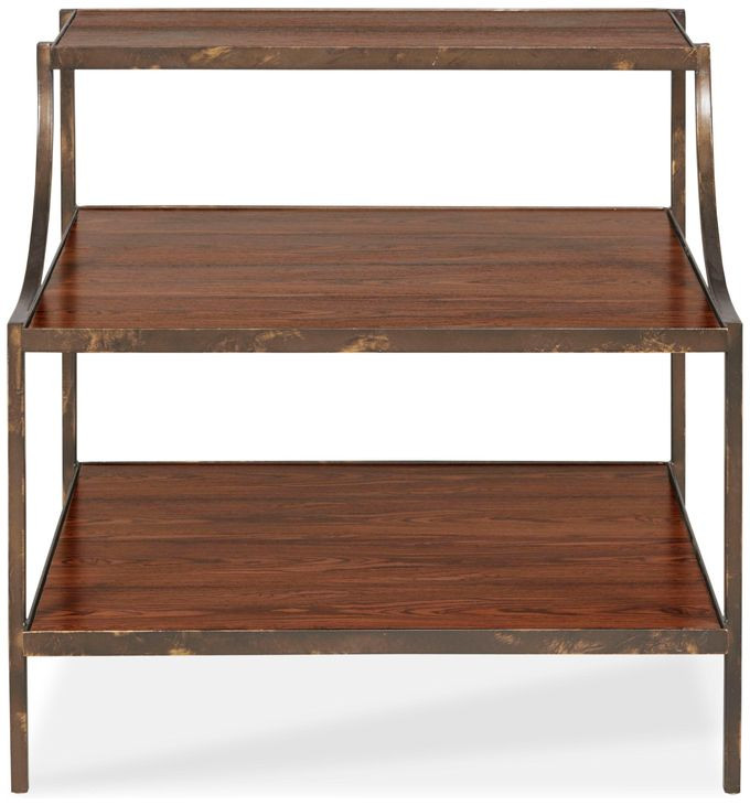 Julian Brown Rectangular Side Table