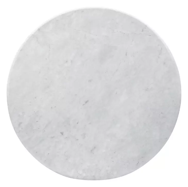 Neoclassic White Round Side Table
