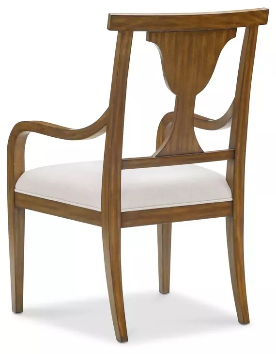 Heppleford White Upholstered Arm Chair