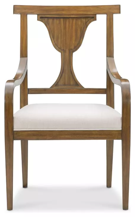 Heppleford White Upholstered Arm Chair