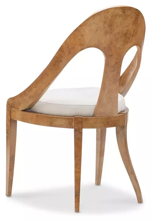 Arden White Upholstered Arm Chair