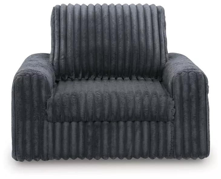Chalmers Gunmetal 50" Power Gliding Chaise with USB Charging