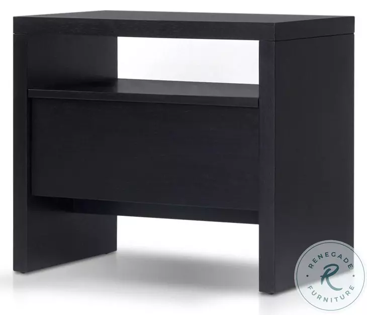 Flo Black Nightstand