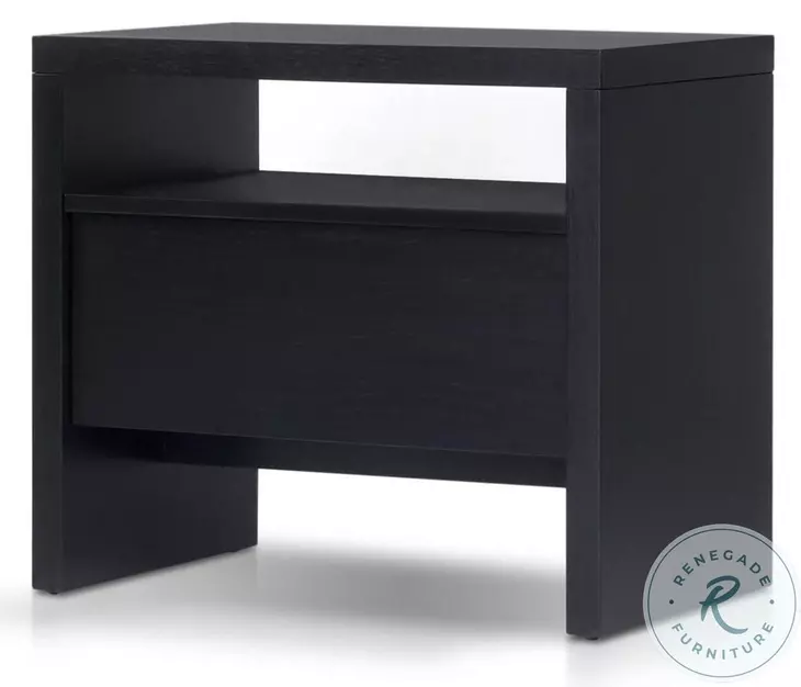 Flo Black Nightstand