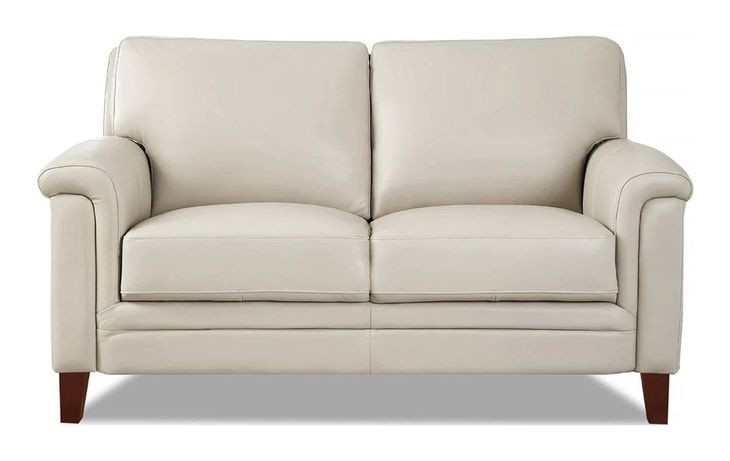 Wendover Vanilla Leather 62" Loveseat