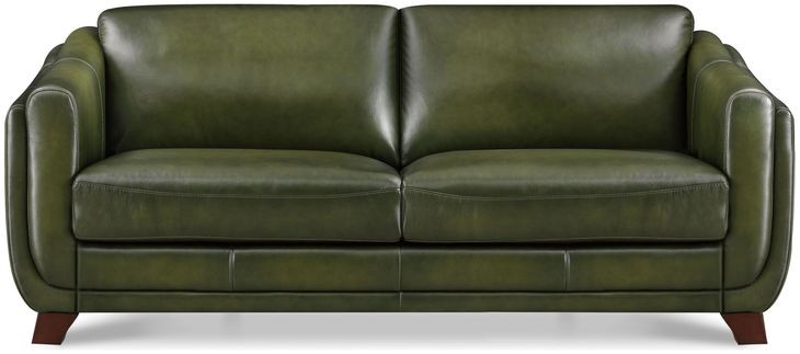Godfrey Forrest Green Leather Living Room Set