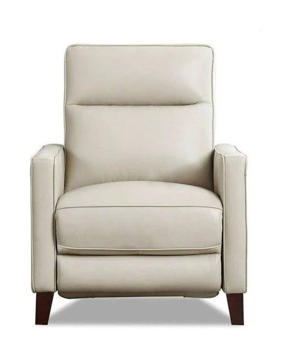 Arden Vanilla Leather Zero Gravity Power Recliner with Power Headrest and USB Charging