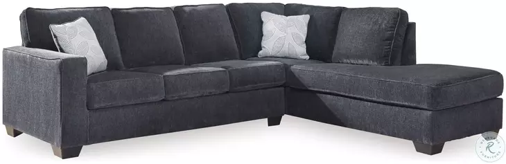 Altari Slate 2 Piece Sleeper Sectional with RAF Chaise
