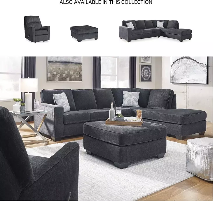 Altari Slate Oversized Accent Ottoman