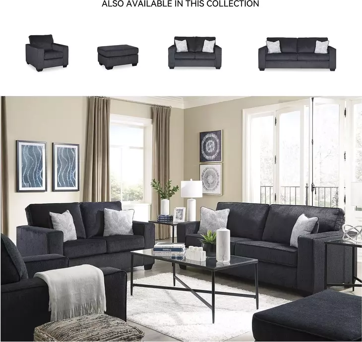 Altari Slate Ottoman