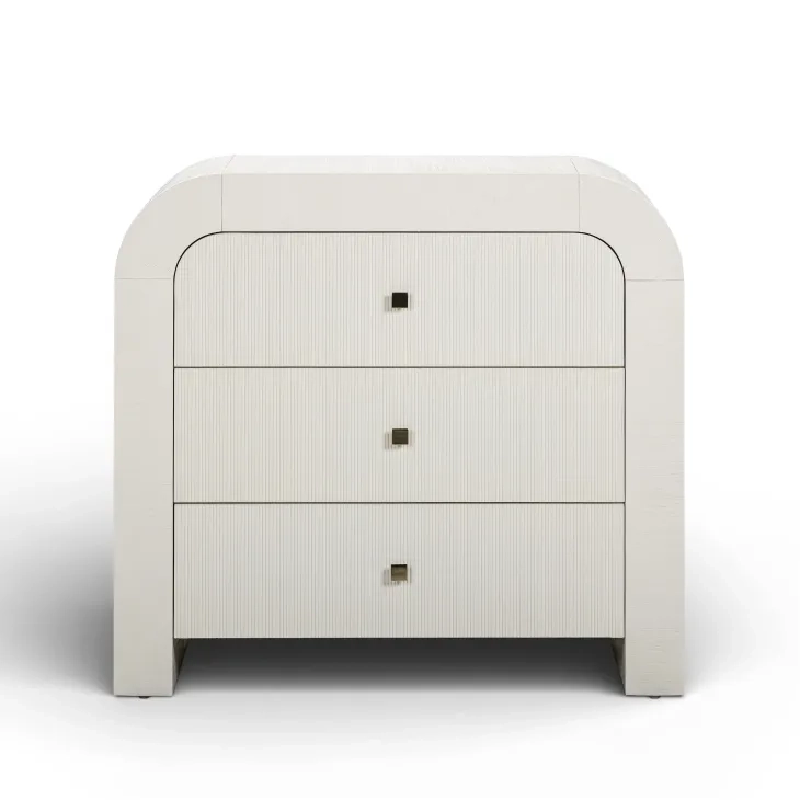 Hump White Arched 3 Drawer Chest