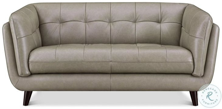 Sorella Slate Leather 70" Loveseat