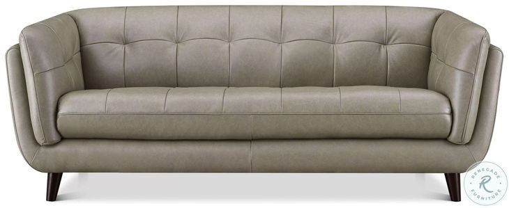 Sorella Slate Leather 84" Sofa