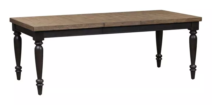 Homestead Living Chalkboard and Brown 7 Piece Extendable Rectangular Dining Set