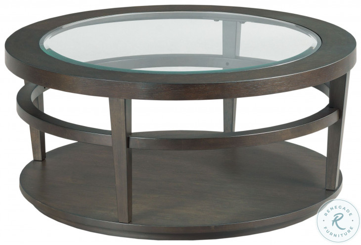 Urbana Dark Oak Round Occasional Table Set from Hammary | Coleman Furniture