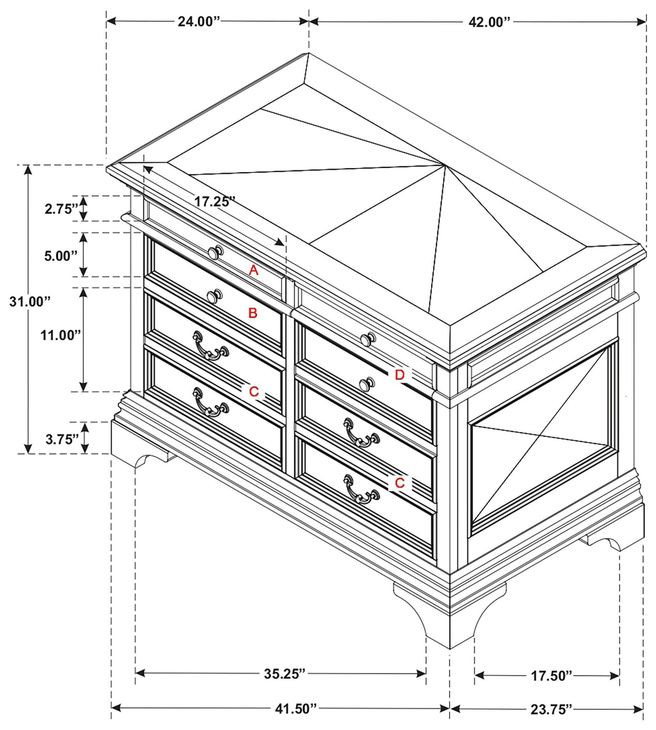 Hartshill Burnished Oak File Cabinet