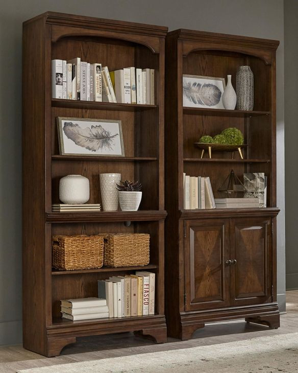 Hartshill Burnished Oak Bookcase