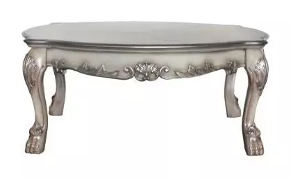 Dresden Vintage Bone White Oval Occassional Table Set