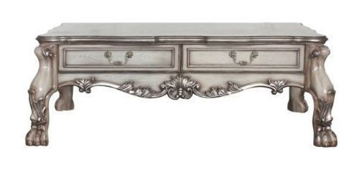 Dresden Vintage Bone White Rectangular Occassional Table Set