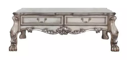 Dresden Vintage Bone White Rectangular Occassional Table Set