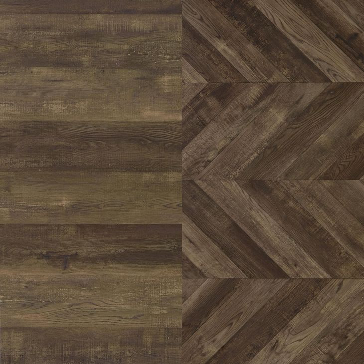 Millbrook Rustic Oak Herringbone And Gunmetal Bookcase