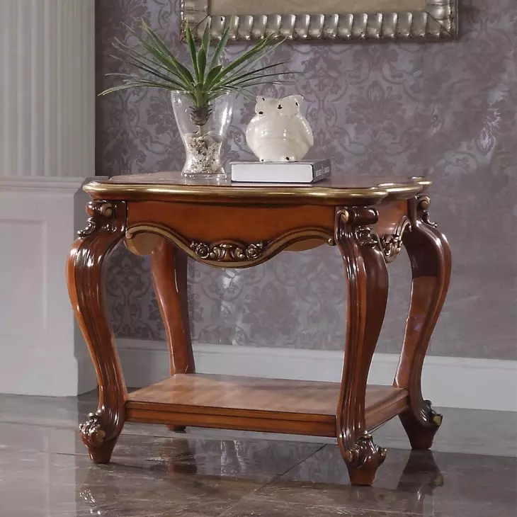 Picardy Honey Oak Square End Table