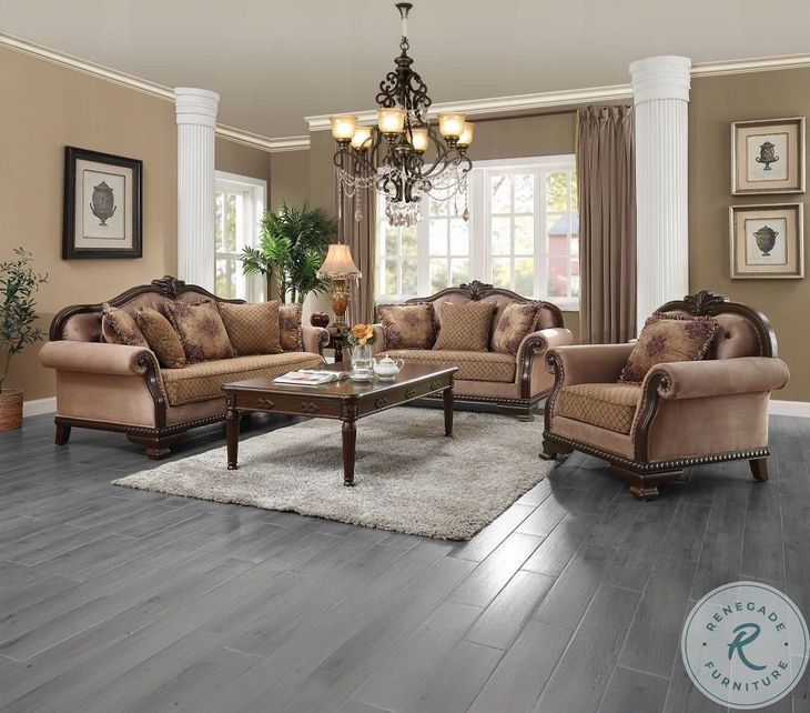 Chateau De Ville Espresso Rectangular Occassional Table Set