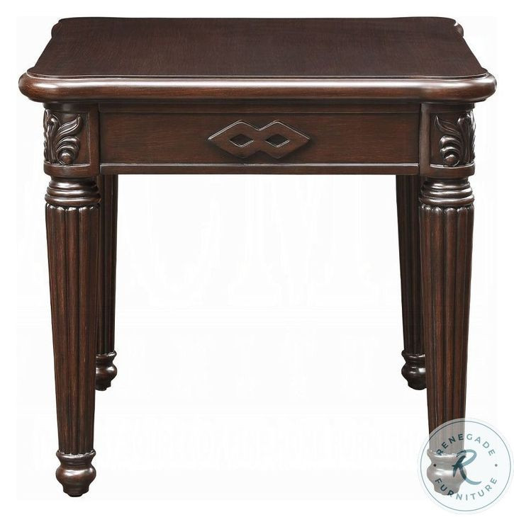 Chateau De Ville Espresso Square End Table