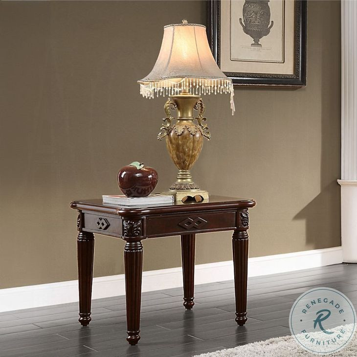 Chateau De Ville Espresso Square End Table