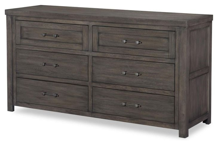 Bunkhouse Aged Barnwood 6 Drawer Dresser