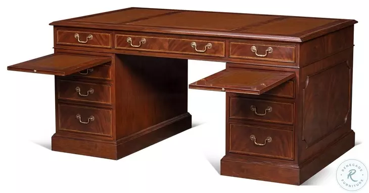 Roosevelt Crotch Mahogany Desk