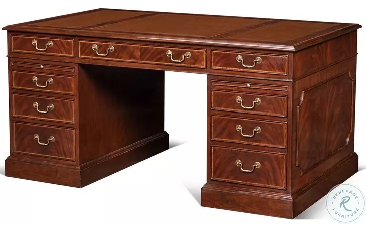 Roosevelt Crotch Mahogany Desk