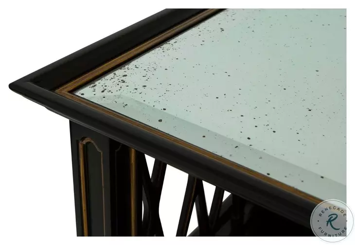 Noir Glass And Noir Accent Table