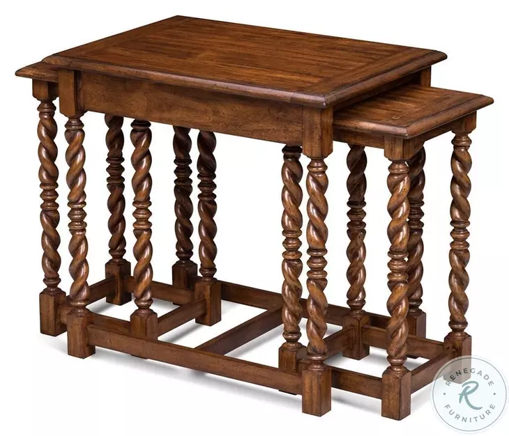 Serpentine Hand Planed Heavily Nesting Tables