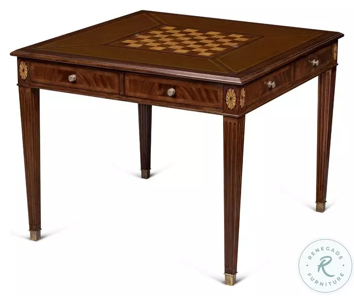 Hopkins Crotch Mahogany Game Table