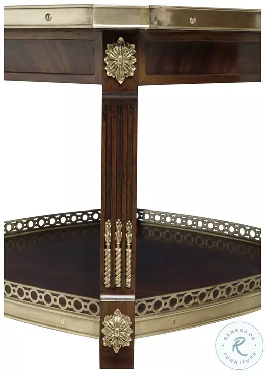 Gallery Crotch Mahogany Square End Table