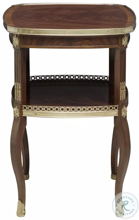 Gallery Crotch Mahogany Square End Table