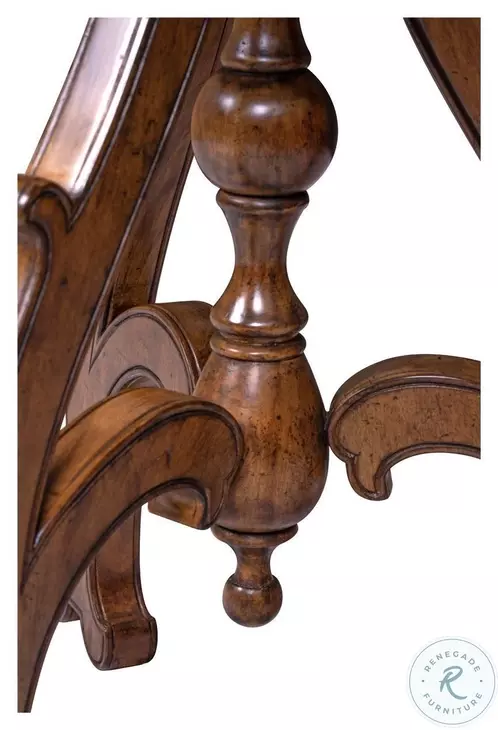 Shepard Hand Planed Heavily Pedestal Accent Table