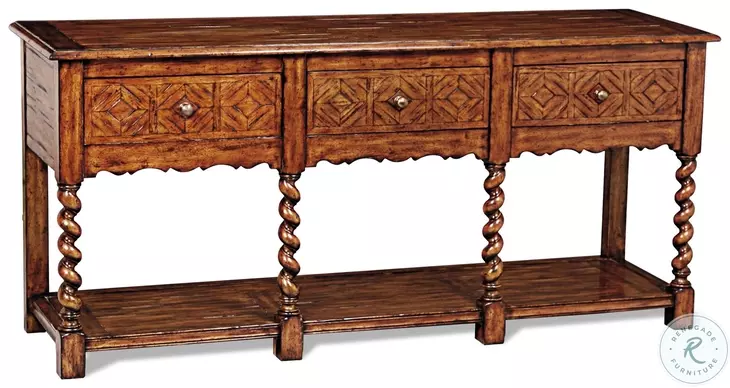 Serpentine Hand Planed Heavily Huntboard