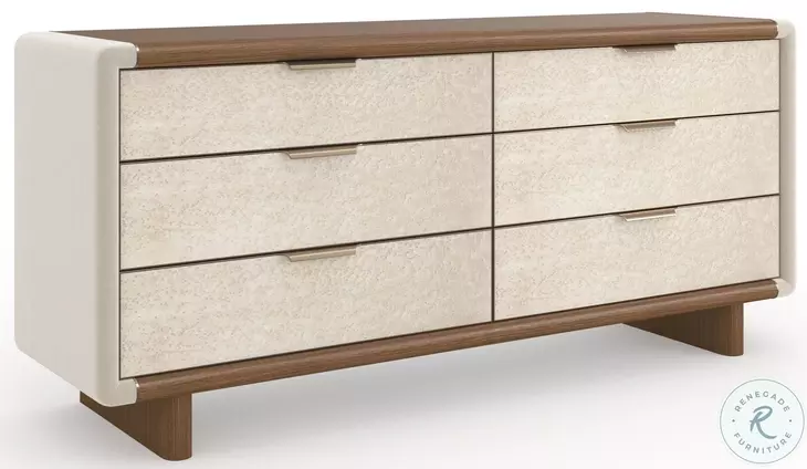 Botero Retro Walnut and Smoke Birdseye Dresser