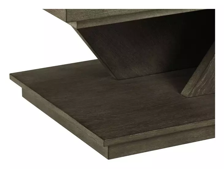 Aspen Sky Weathered Saddle Brown Rectangular Cocktail Table