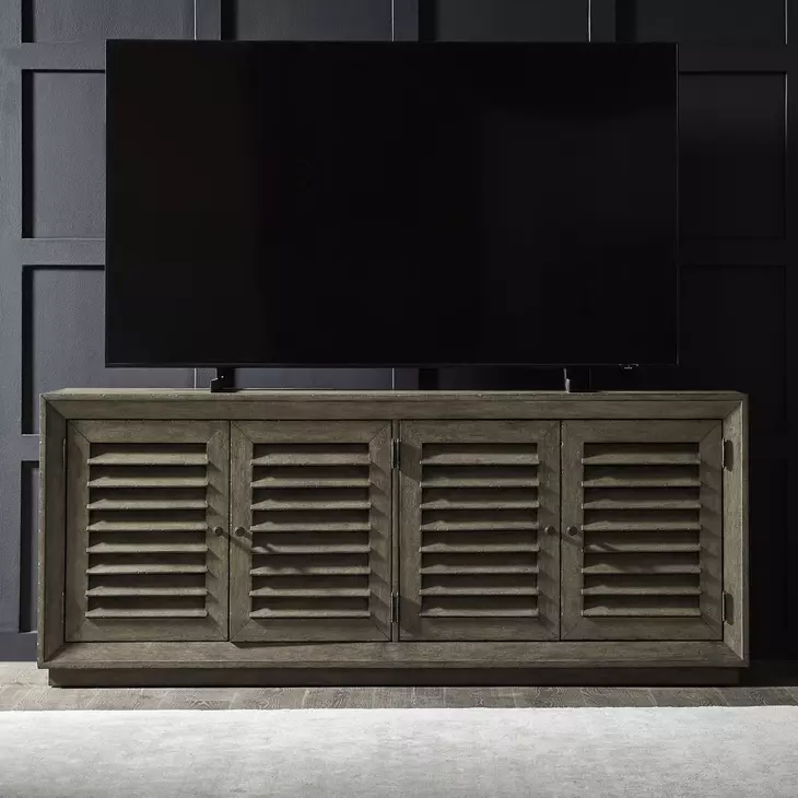 Aspen Sky Weathered Saddle Brown 78" TV Stand
