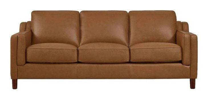 Isla Cognac Leather 84" Sofa