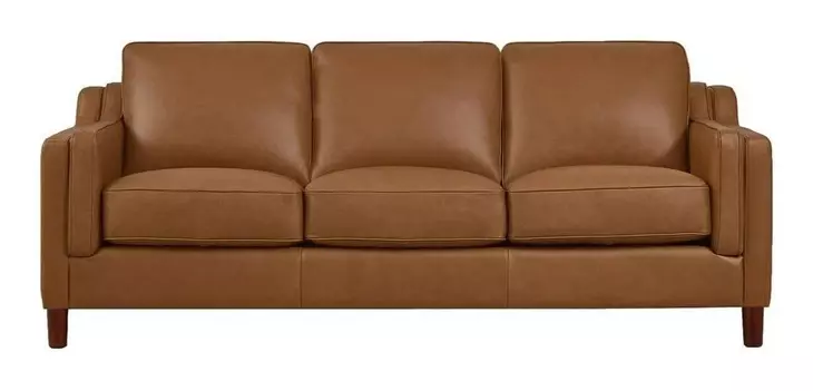 Isla Cognac Leather 84" Sofa