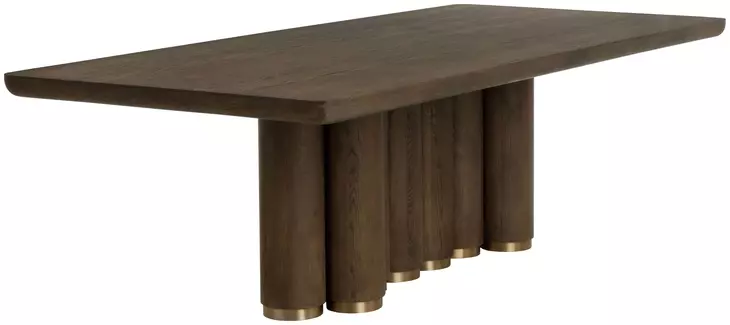 Willow Brown 102" Rectangular Dining Table