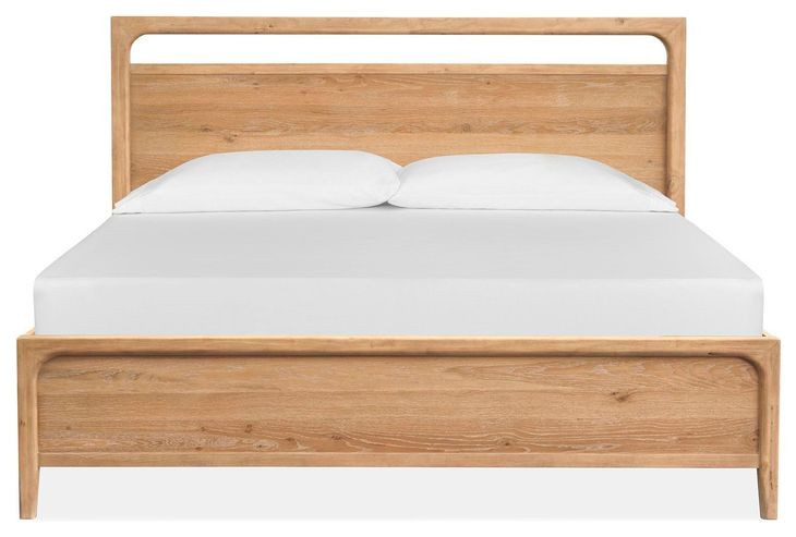 Somerset Butternut California King Panel Bed