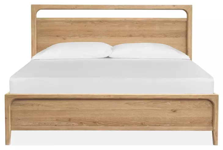 Somerset Butternut California King Panel Bed